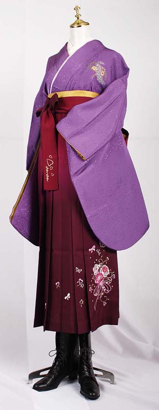 WK-K469PU洒落紋 紫　着用例２