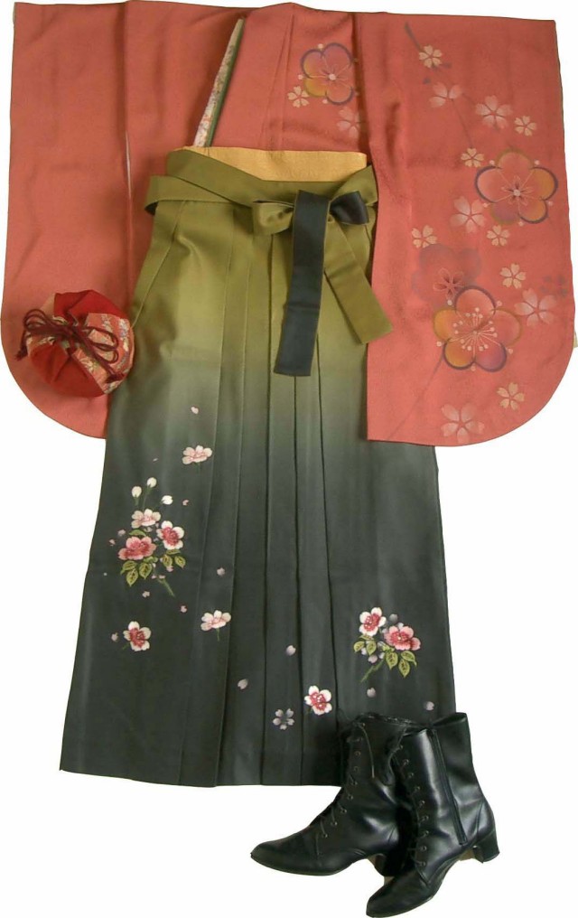 WK-F556SP梅に桜 オレンジ　着用例１