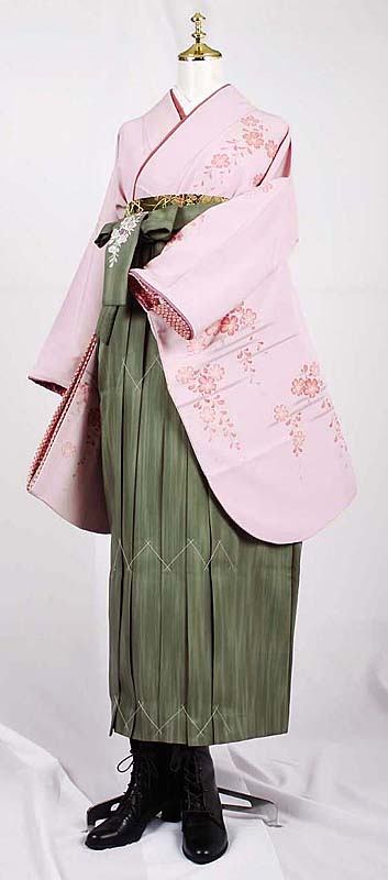 WK-K574PI枝垂れ桜 ピンク（ふき入り）　着用例１