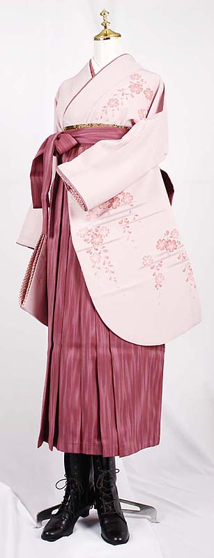 WK-K574PI枝垂れ桜 ピンク（ふき入り）　着用例２