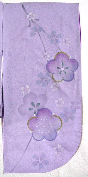 WK-F554PU梅に桜 グレー系紫