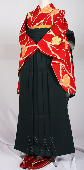 WK-K535RE矢絣桜 赤　着用例２