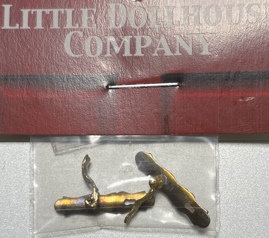 ドアハンドル　（French Lever、メッキ処理なし） （２個入り）