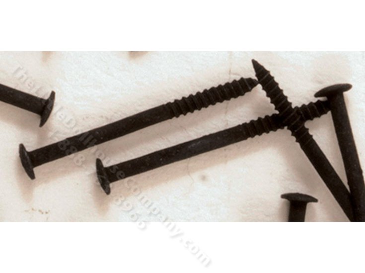 ミニ釘（黒、9.5mm x 直径0.7mm、先端抜け止め付き)（約100本入り）