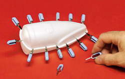 ミニクランプ　（５個）　（全長約 35ｍｍ）