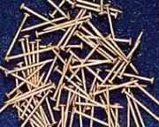 ミニ釘（真鍮、9.5mm x 直径0.5mm)（約100本入り）