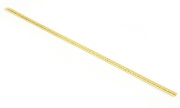 ミニチュアピアノ蝶番（真鍮、幅9.1mm x 全長381mm)
