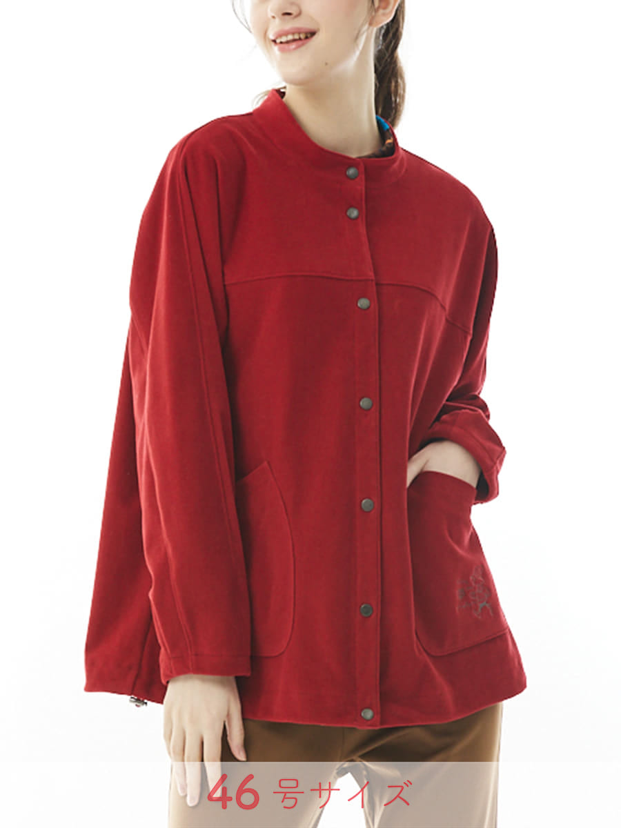 カノコベロア　前開きカットソー