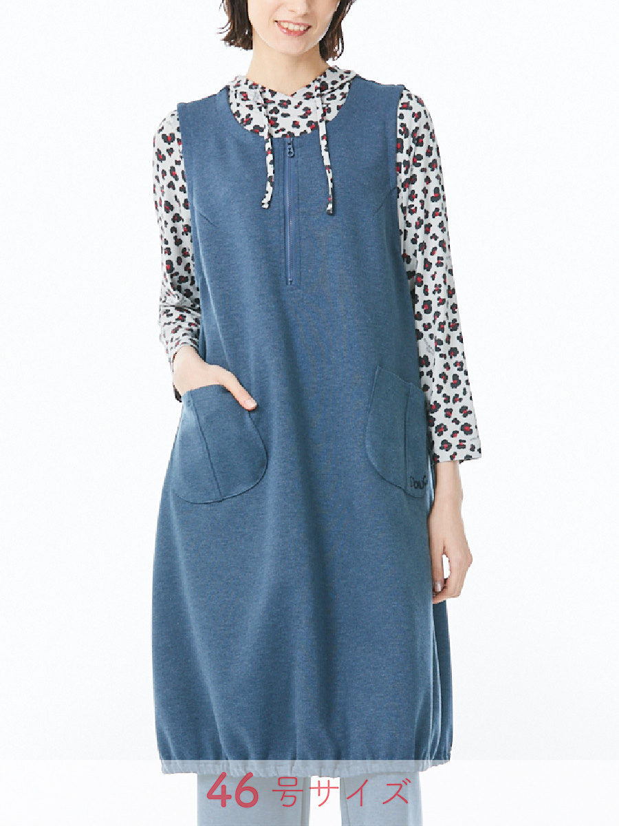 発熱機能　ストレッチポンチ　ジャンパースカート