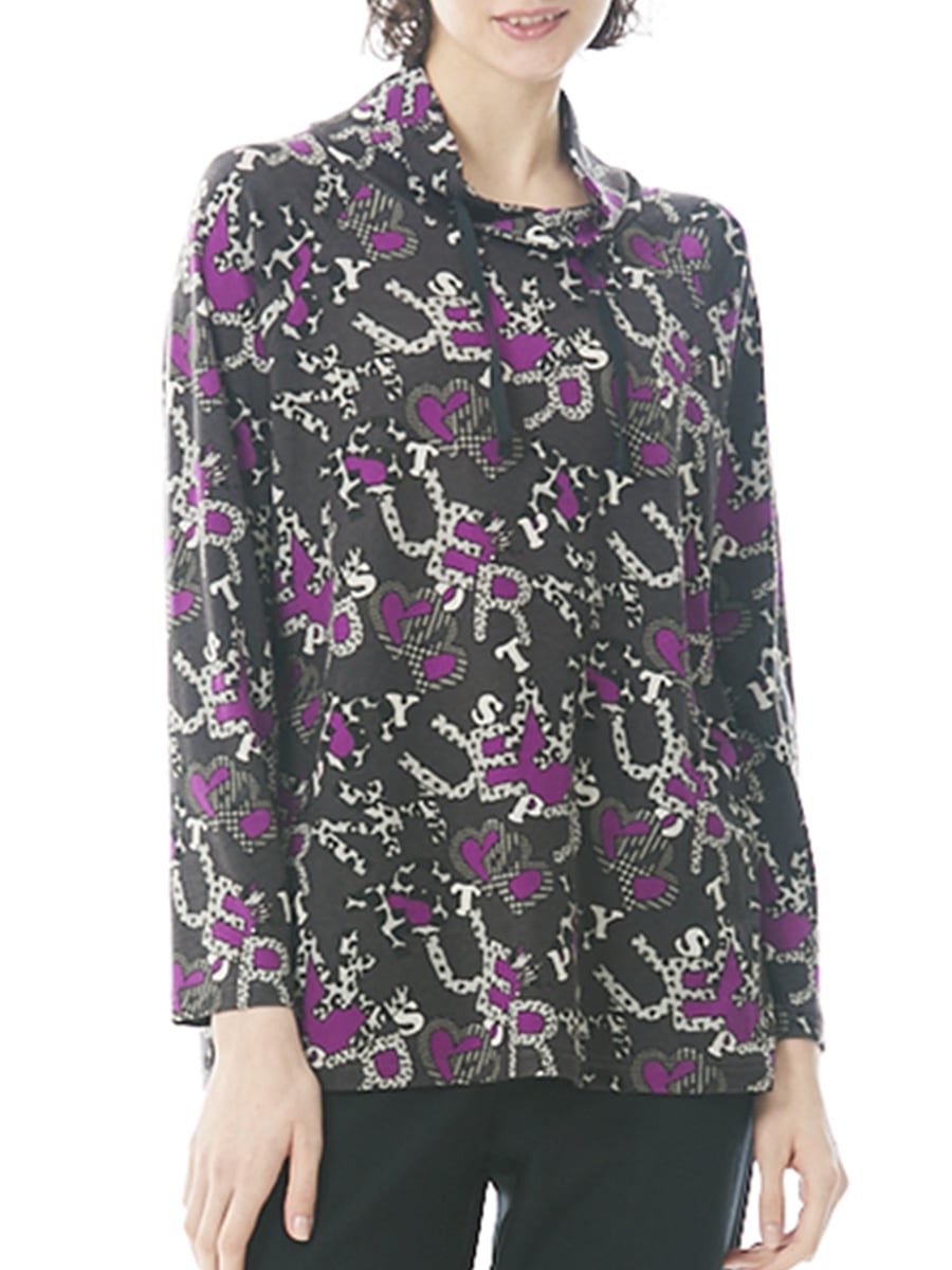 アニマルロゴプリント　プルオーバー