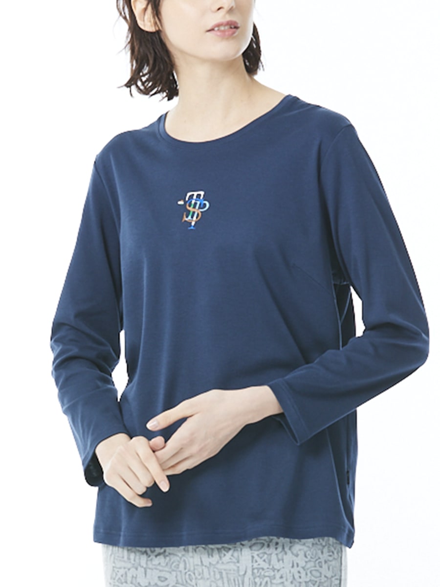 ソフトコットン　丸首カットソー