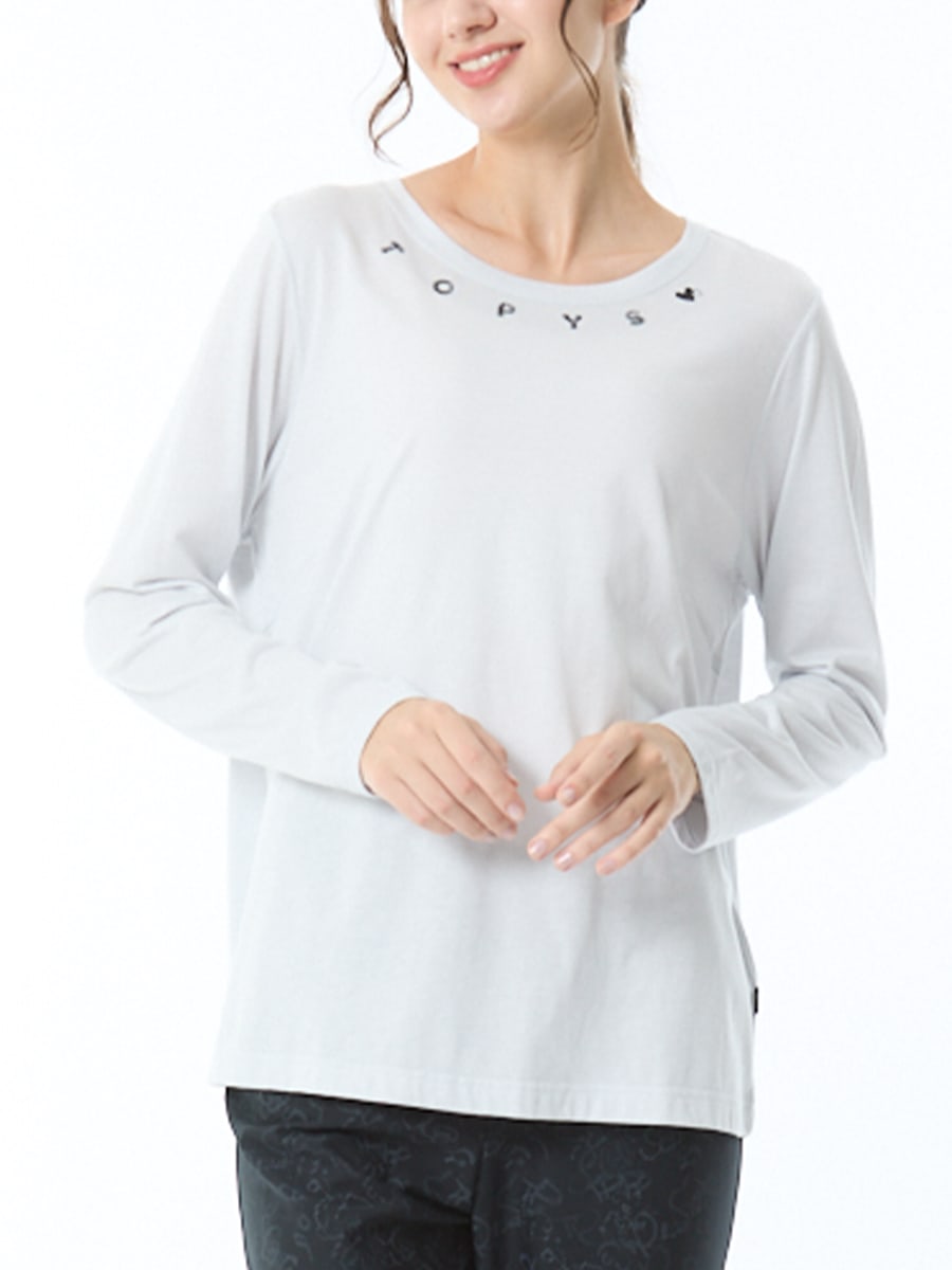 やわらかインナー　丸首カットソー