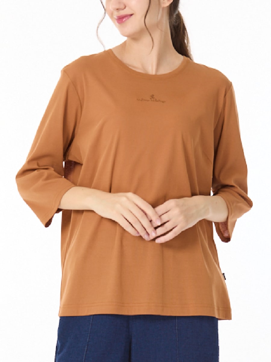 定番シャリ涼フライス　7分袖インナー　(SALEカラー)