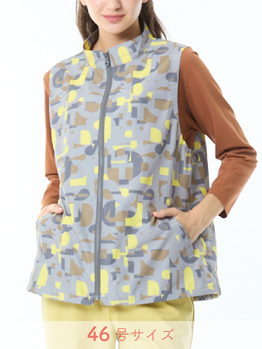 ブロックロゴタフタ　ベスト