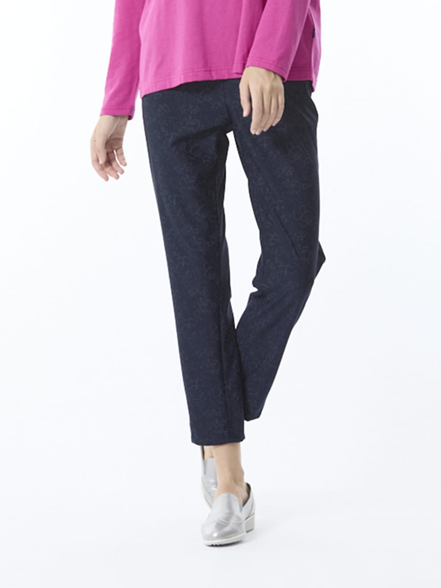 ストレッチ薄っすらプリント　パンツ