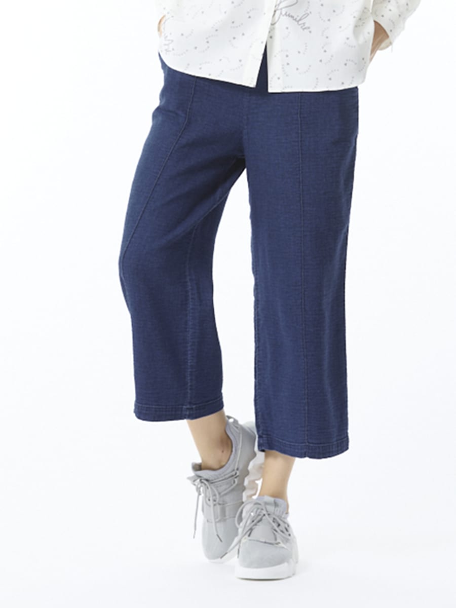 やわらかガーゼデニム　パンツ