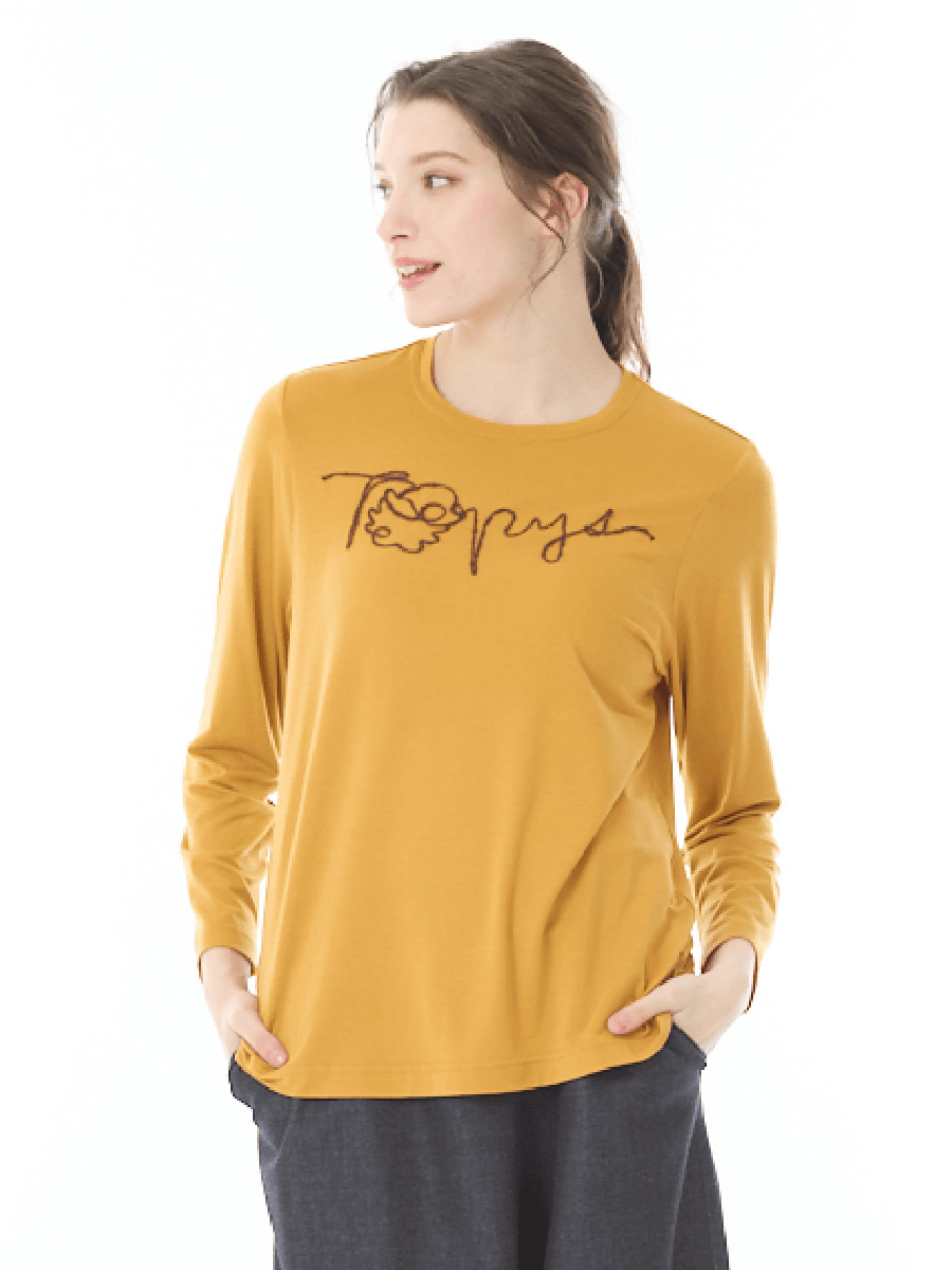 あったか素材　丸首インナー