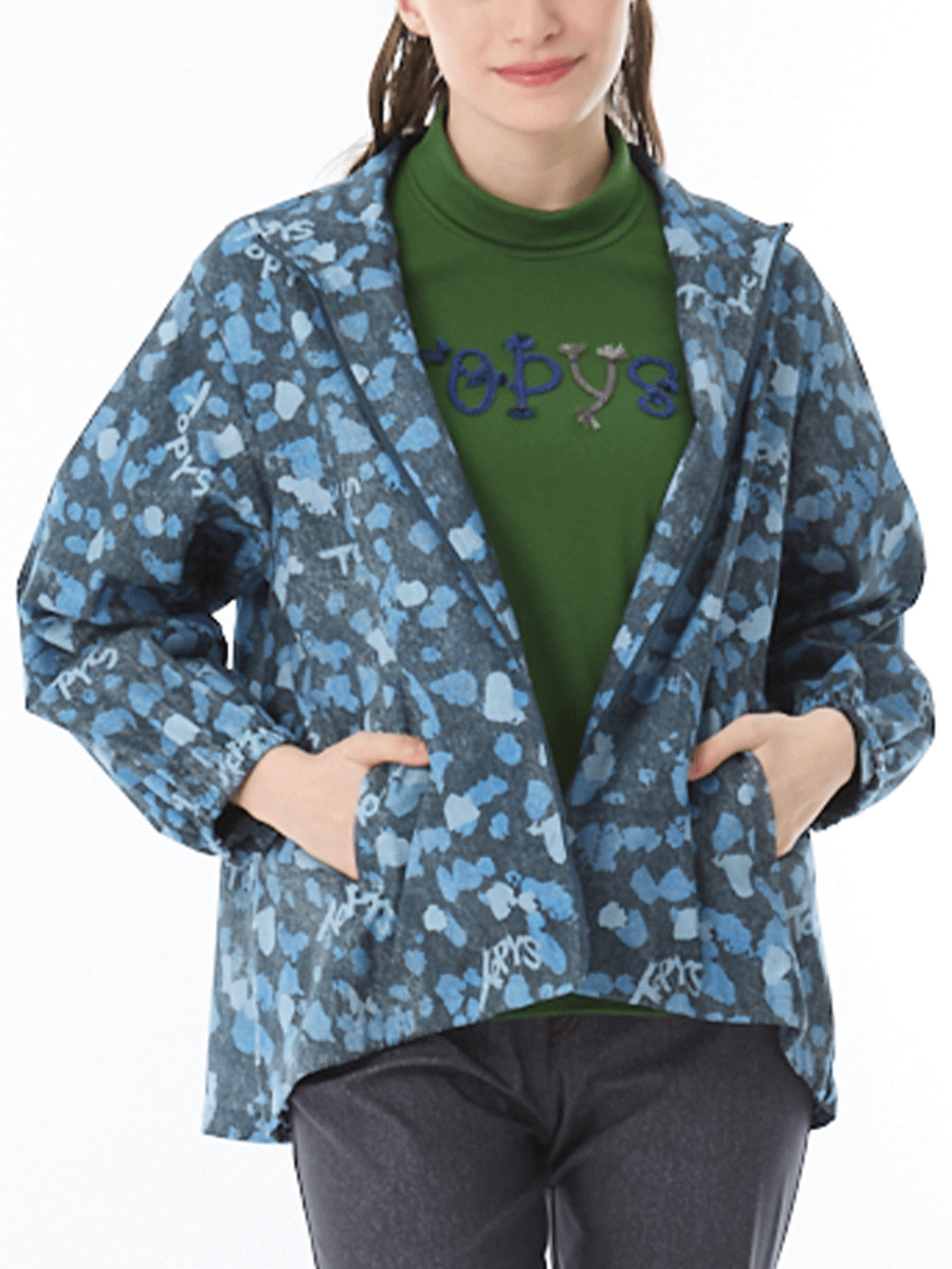 アニマルデニム　プリントブルゾン