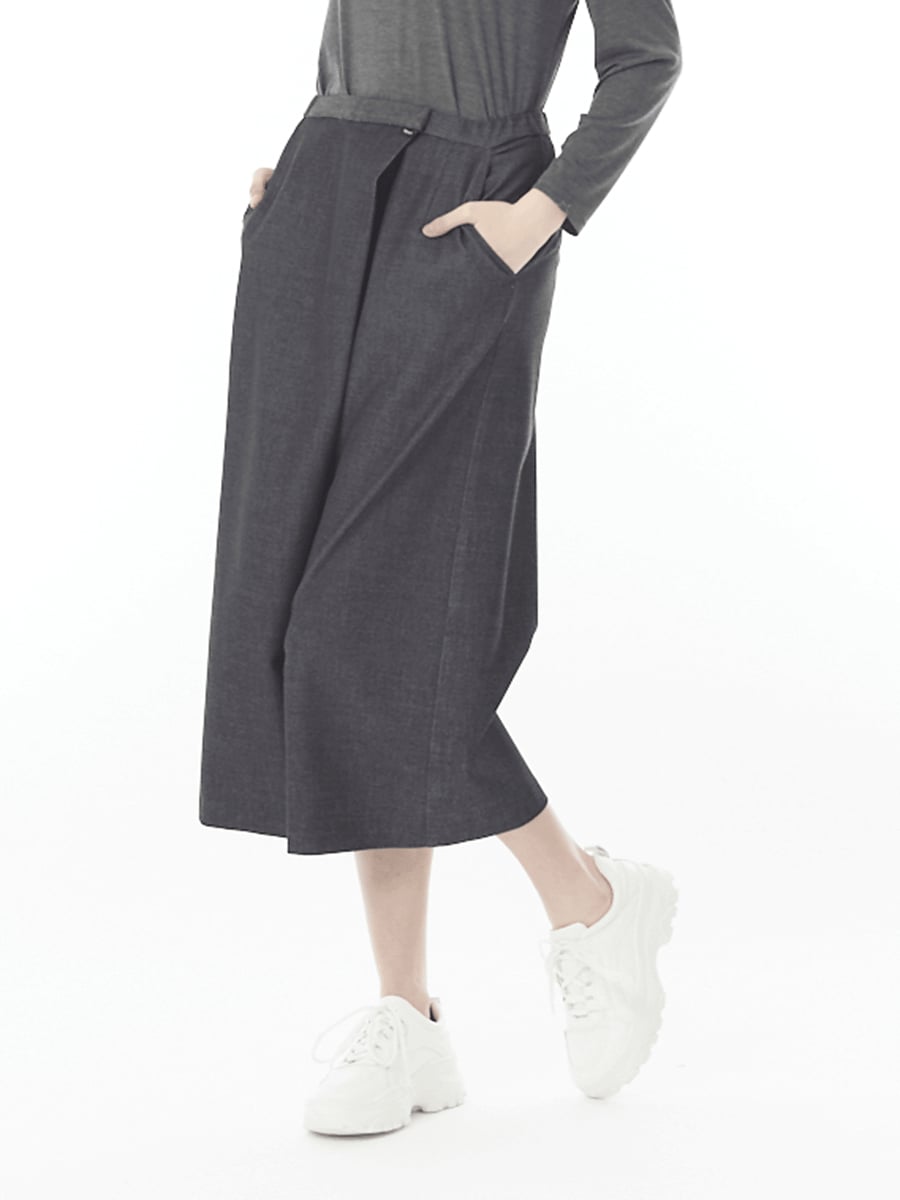 体温調節機能　キュロット風パンツ