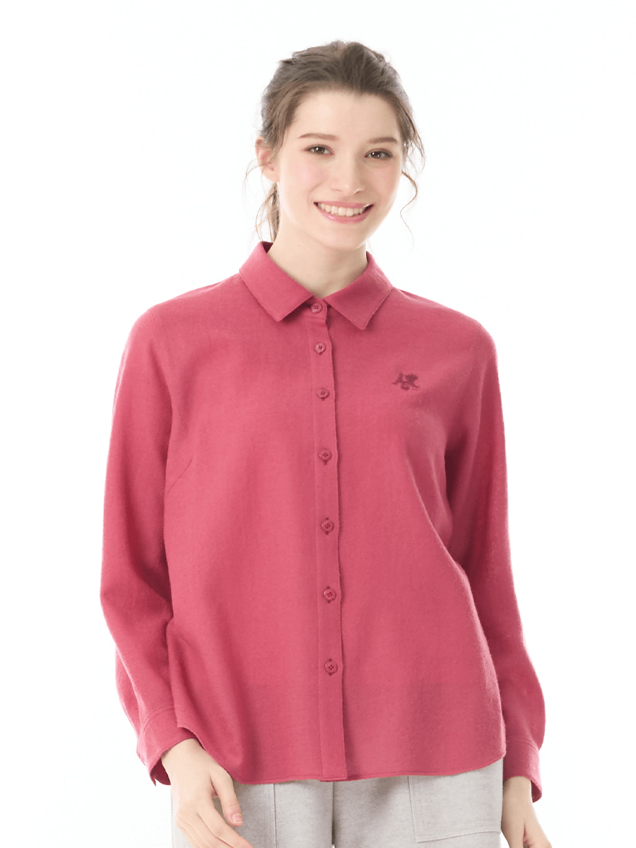 ウール100％　ガーゼ素材シャツ