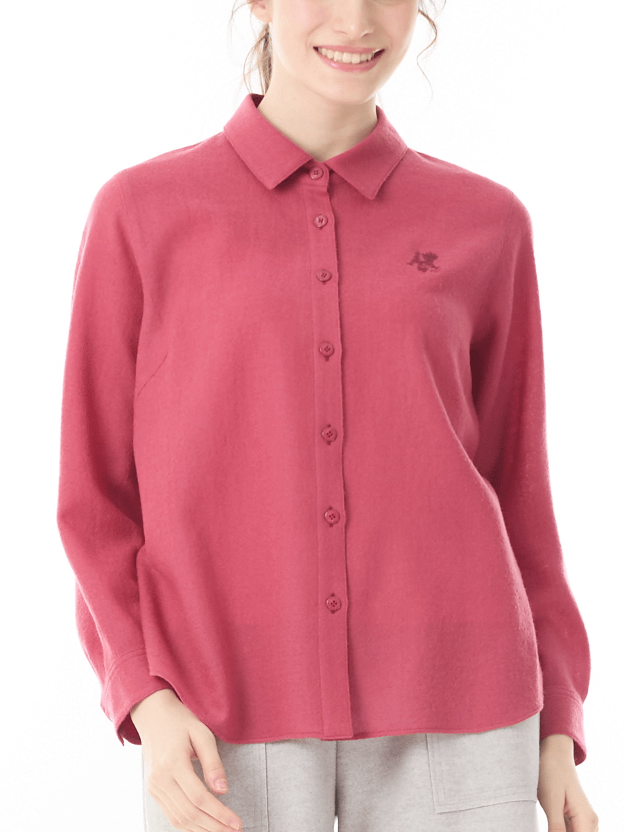 ウール100％　ガーゼ素材シャツ