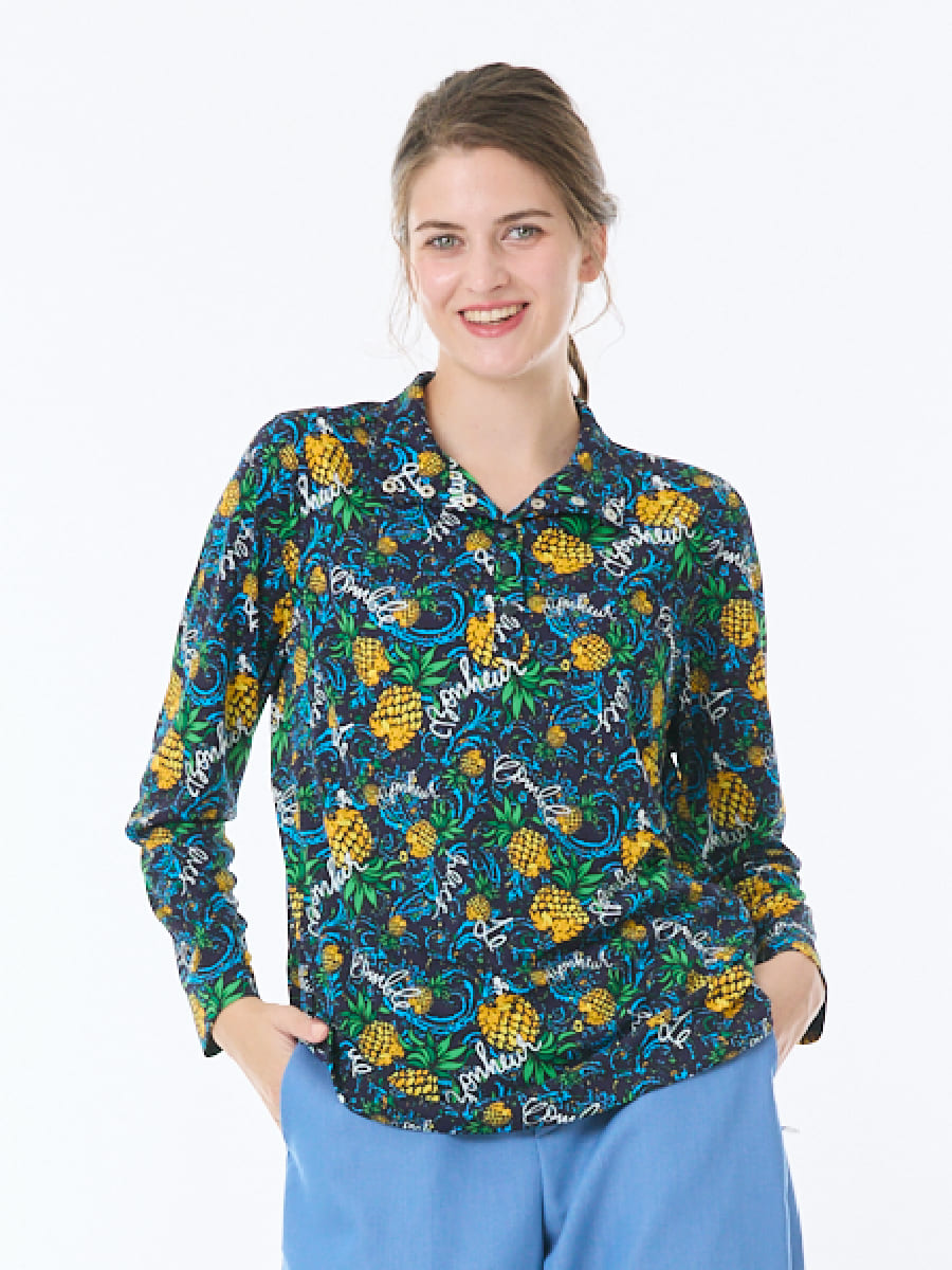 オリジナルパイン柄　長袖カットソー