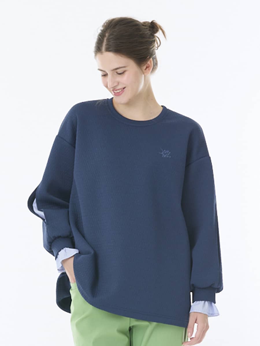 フクレロゴプルオーバー　うす綿入り