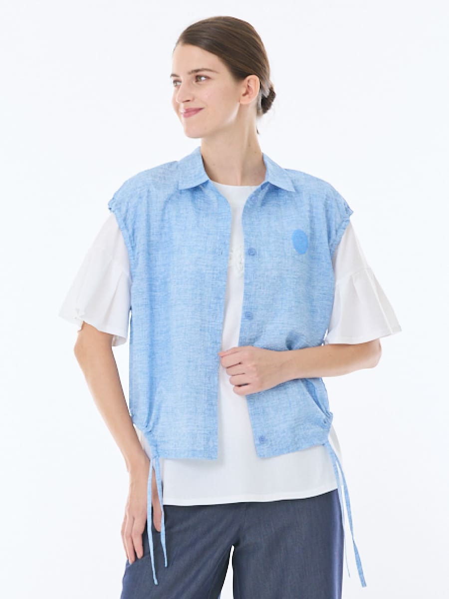 ポコポコ清涼素材　変形ベスト