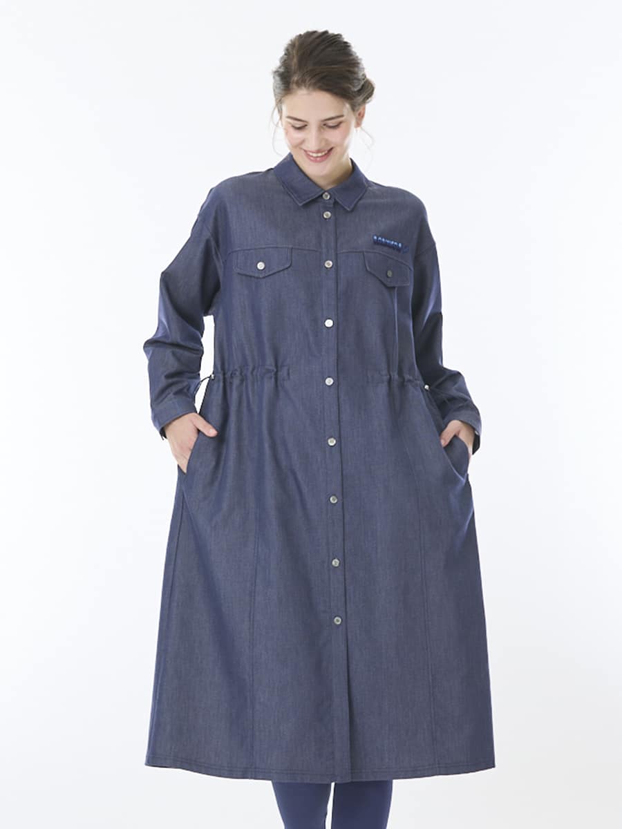 軽量ソフトストレッチデニム　ワンピース