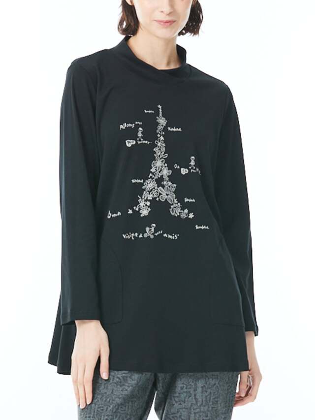 ソフトコットン　ポケット付カットソー