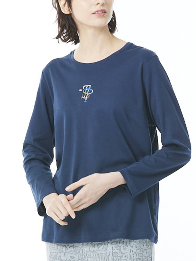 ソフトコットン　丸首カットソー