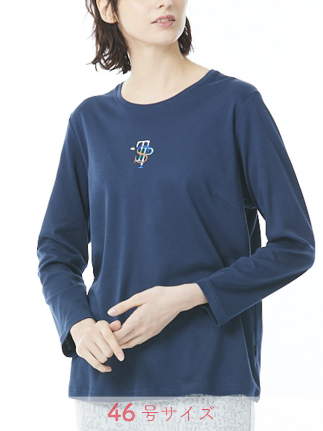 ソフトコットン　丸首カットソー