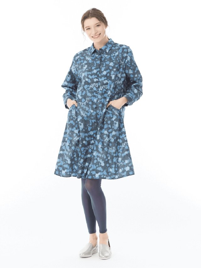 ストレッチ凹凸ボーダー ワンピース｜アトリエドール公式オンライン