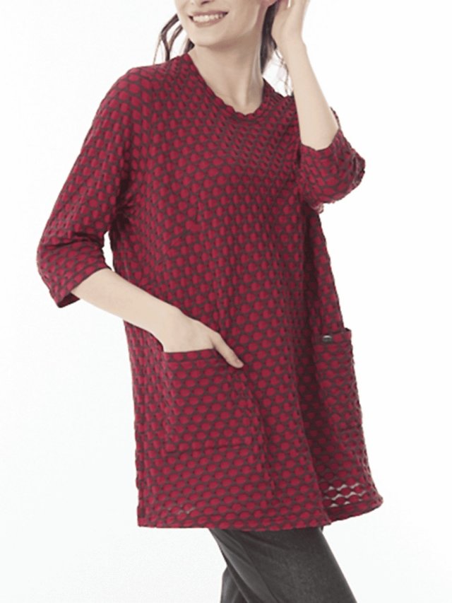 りつこ ポコポコストレッチ チュニックカットソー｜アトリエドール公式