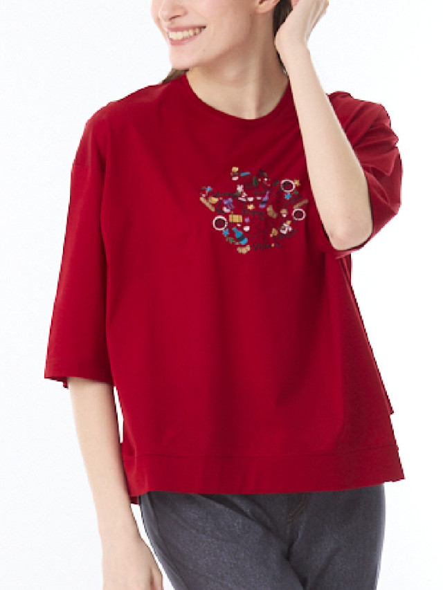 半沢直樹 atelier suppan カットソー 美光沢 半袖カットソー｜アトリエドール公式オンラインショップ