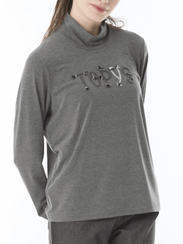 アルガンオイル加工 ハイネックカットソー｜アトリエドール公式