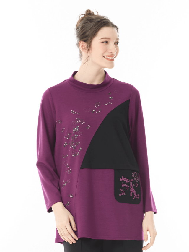 洗えるウール 切り替えカットソー｜アトリエドール公式オンライン