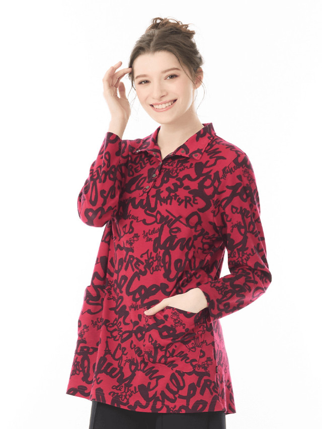 あったかビッグロゴポケット付カットソー