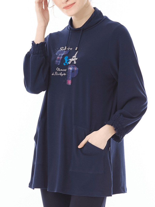 ソフト起毛 あったかチュニックカットソー｜アトリエドール公式