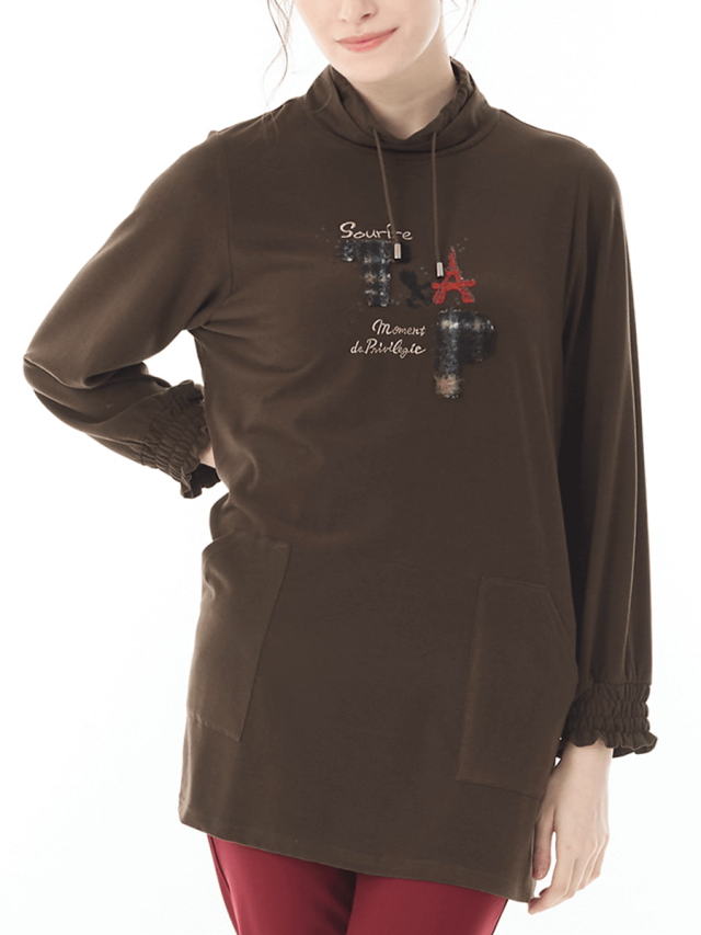 ソフト起毛 あったかチュニックカットソー｜アトリエドール公式