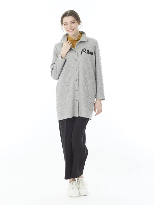 やわらか起毛　かのこ前開きカットソー