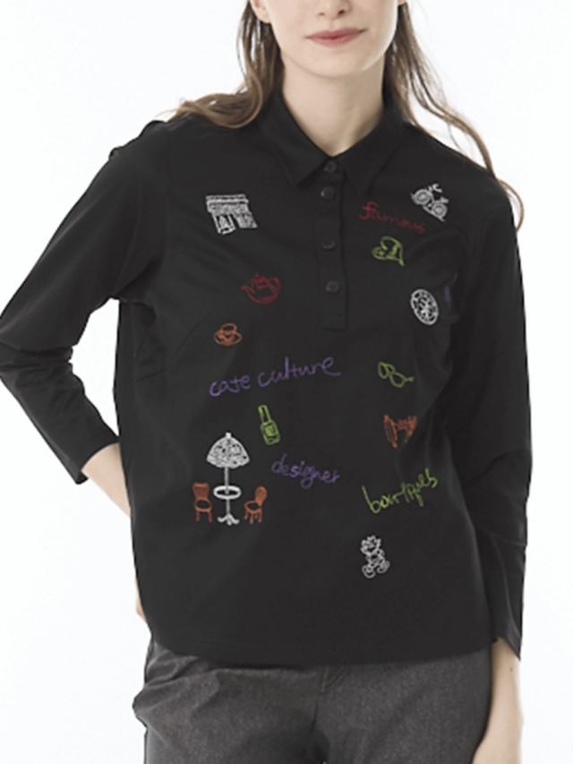 美光沢襟つきカットソー｜アトリエドール公式オンラインショップ