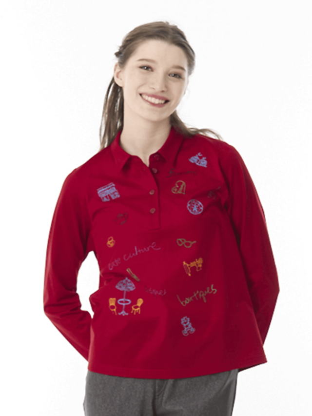 美光沢襟つきカットソー｜アトリエドール公式オンラインショップ