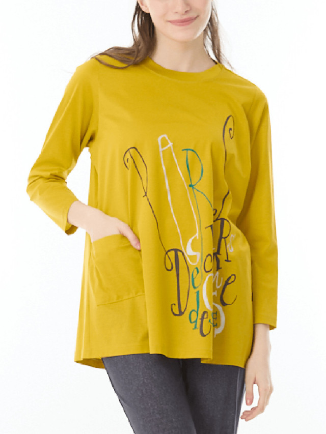 美光沢ポケットつきカットソー｜アトリエドール公式オンラインショップ