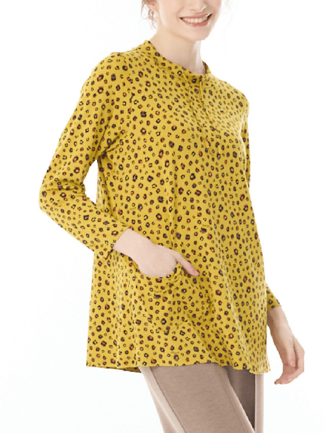 アニマルストレッチ　ポケット付カットソー