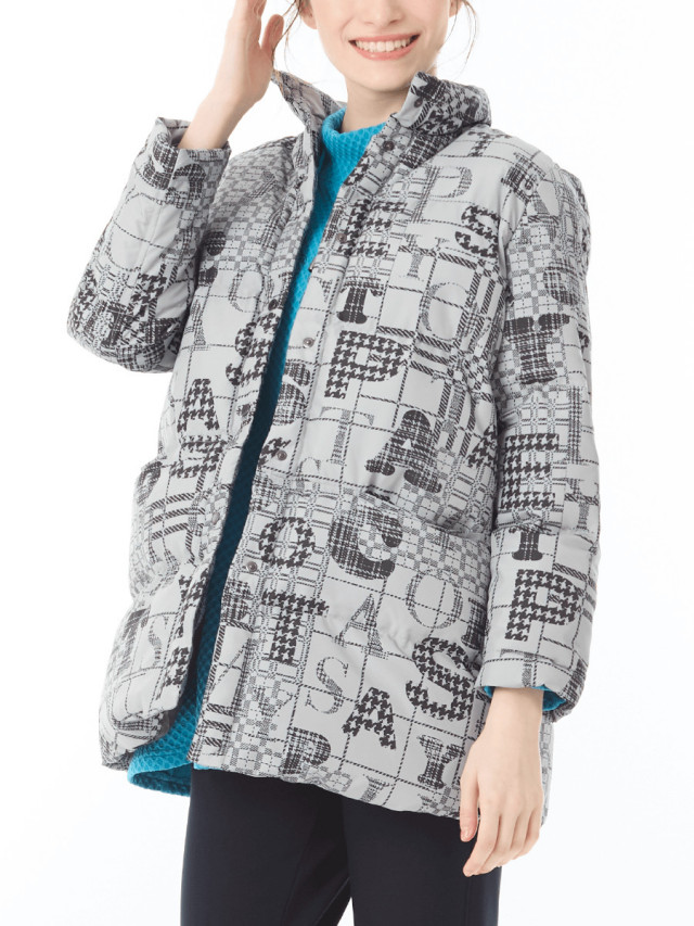 洗える中綿 プリントジャケット