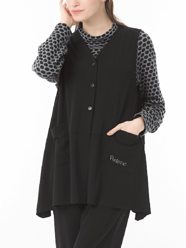 ドレープチュニックベスト｜アトリエドール公式オンラインショップ