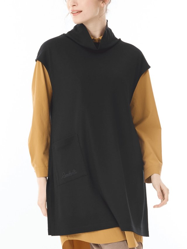 洗えるウール ロングベスト｜アトリエドール公式オンラインショップ