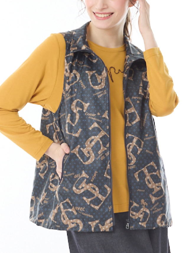 モノグラムプリント ベスト｜アトリエドール公式オンラインショップ