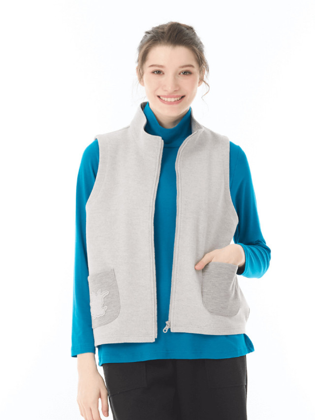 フェイクウールベスト